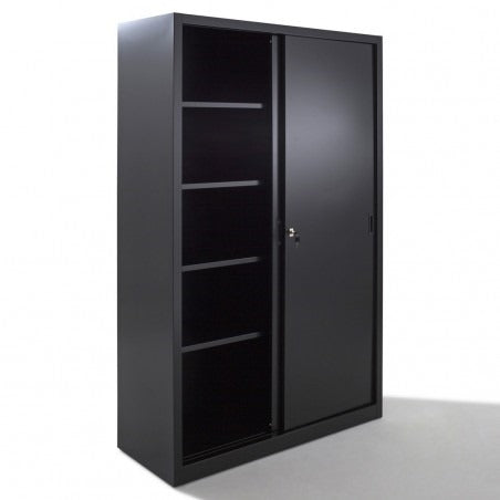 Armoire de bureau à porte coulissantes métallique